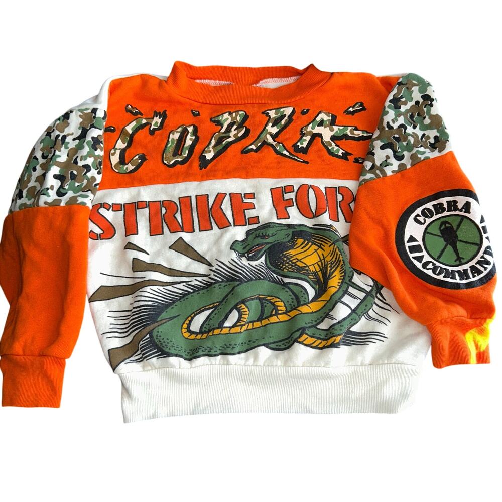 Bullfrog vintage Cobra Commander sweatshirt  Cobra Strike Force Snake graphic 8
